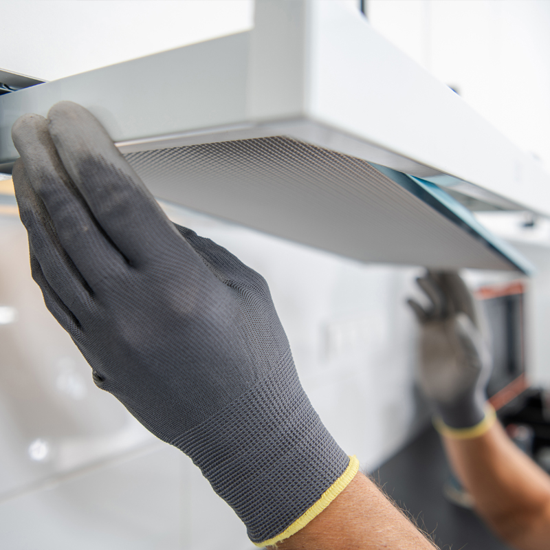 kitchen exhaust fan filter replacement